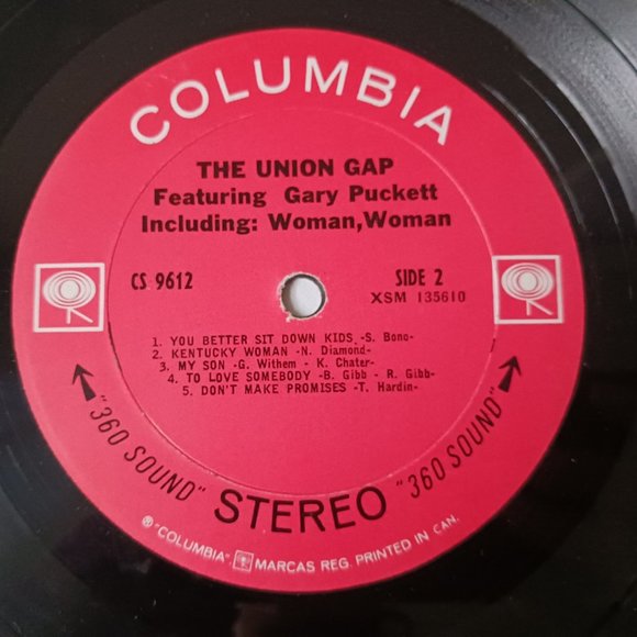 Vintage The Union Gap and Gary Puckett Woman Woman vinyl record, 1968 original - Picture 10 of 10